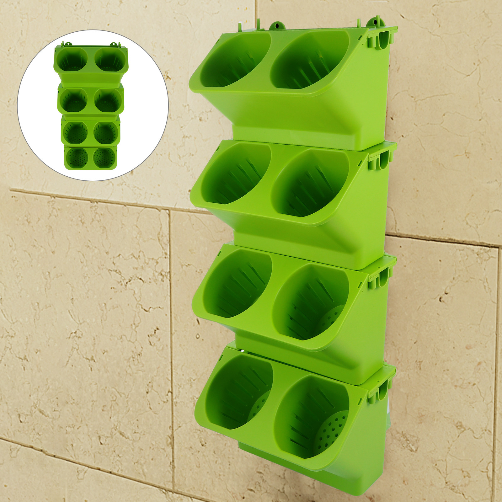 4개 세트 수직 벽걸이 화분 세트 자동 급수 2개 -  - Self Watering Planter 리뷰 및 가격