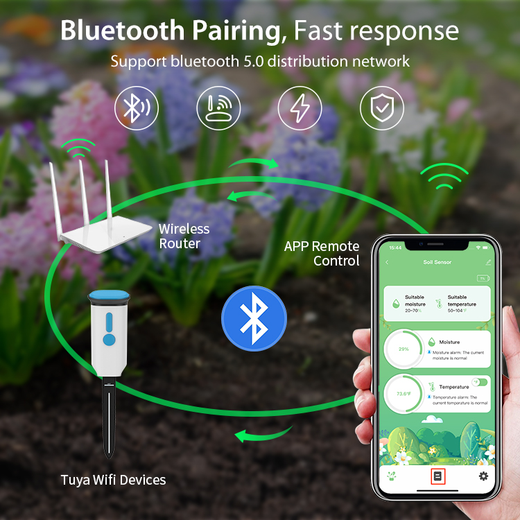 Tuya 스마트 토양 수분 센서 WiFi 및 블루투스  - Plant Monitor 리뷰 및 가격