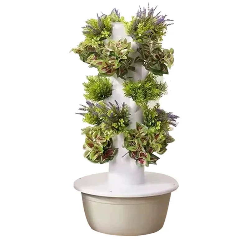 9단계 수경 재배 키트 시스템, 발코니용 재배 선반,  - Hydroponic Tower 리뷰 및 가격