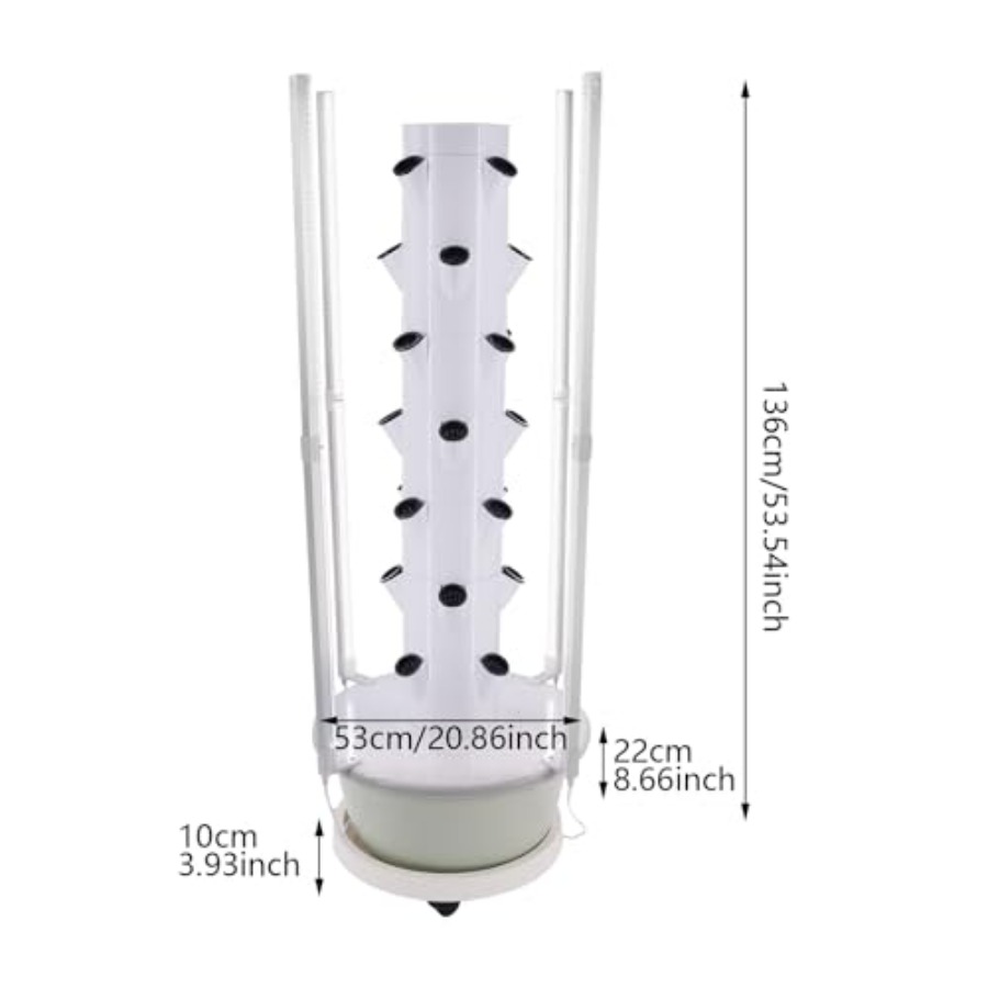 실내/실외 정원 농장 및 학교용 수경재배 타워: LED - Hydroponic Tower 리뷰 및 가격